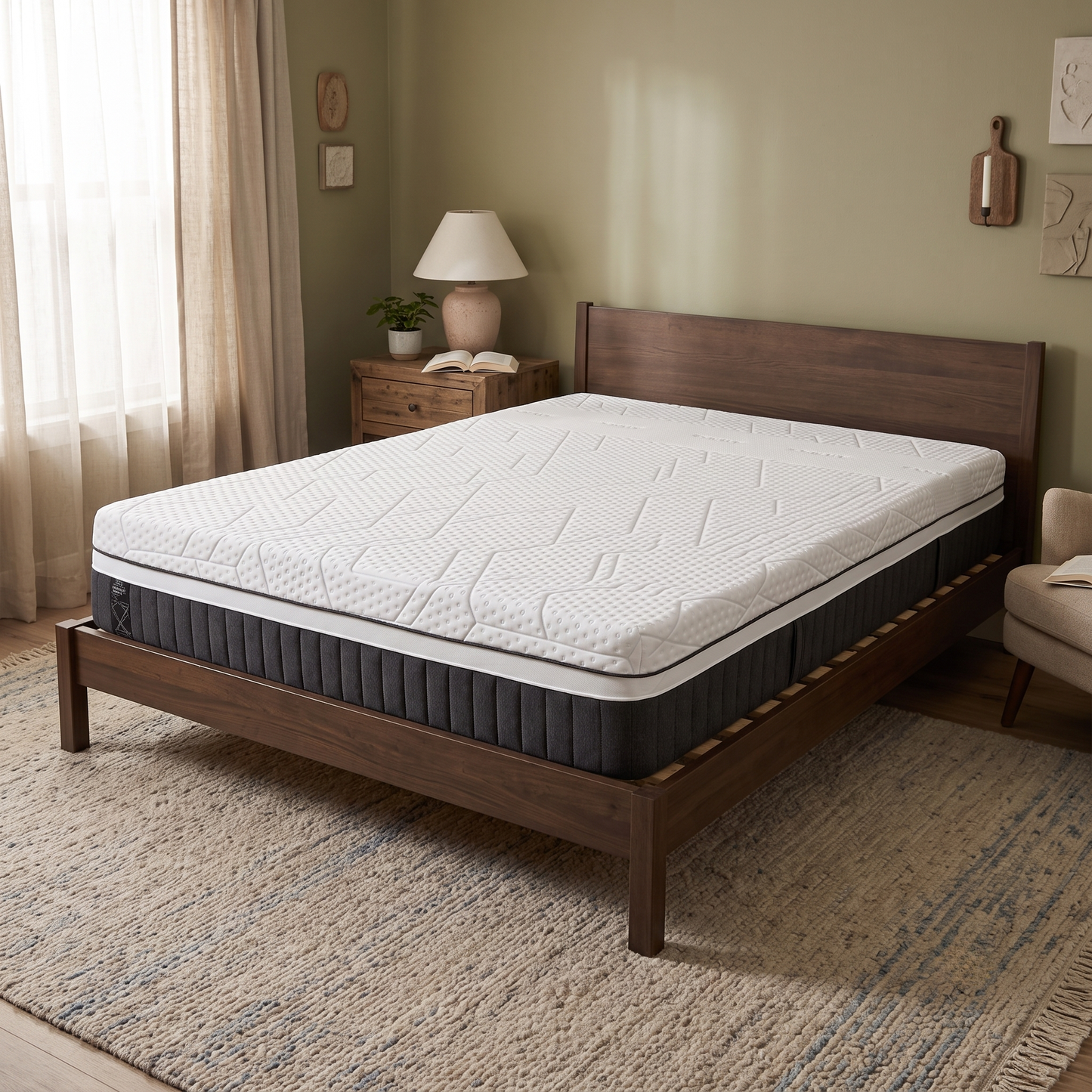 Emma Mattress Diamond Deluxe Hybrid Soft Tension Diamond Cool Foam Mattress - King