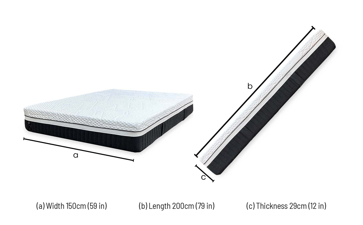 Emma Mattress Diamond Deluxe Hybrid Soft Tension Diamond Cool Foam Mattress - King