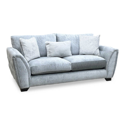 'Aphrodite’ California Mist Grey Dw Ft Fabric 3 Seater Sofa