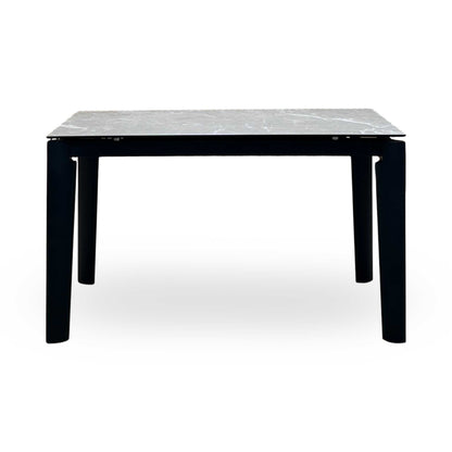 Connubial ‘Rosa’ Wdn Grp-Arn Ceramic Top Extending Dining Table with Wooden Legs Furniture Village