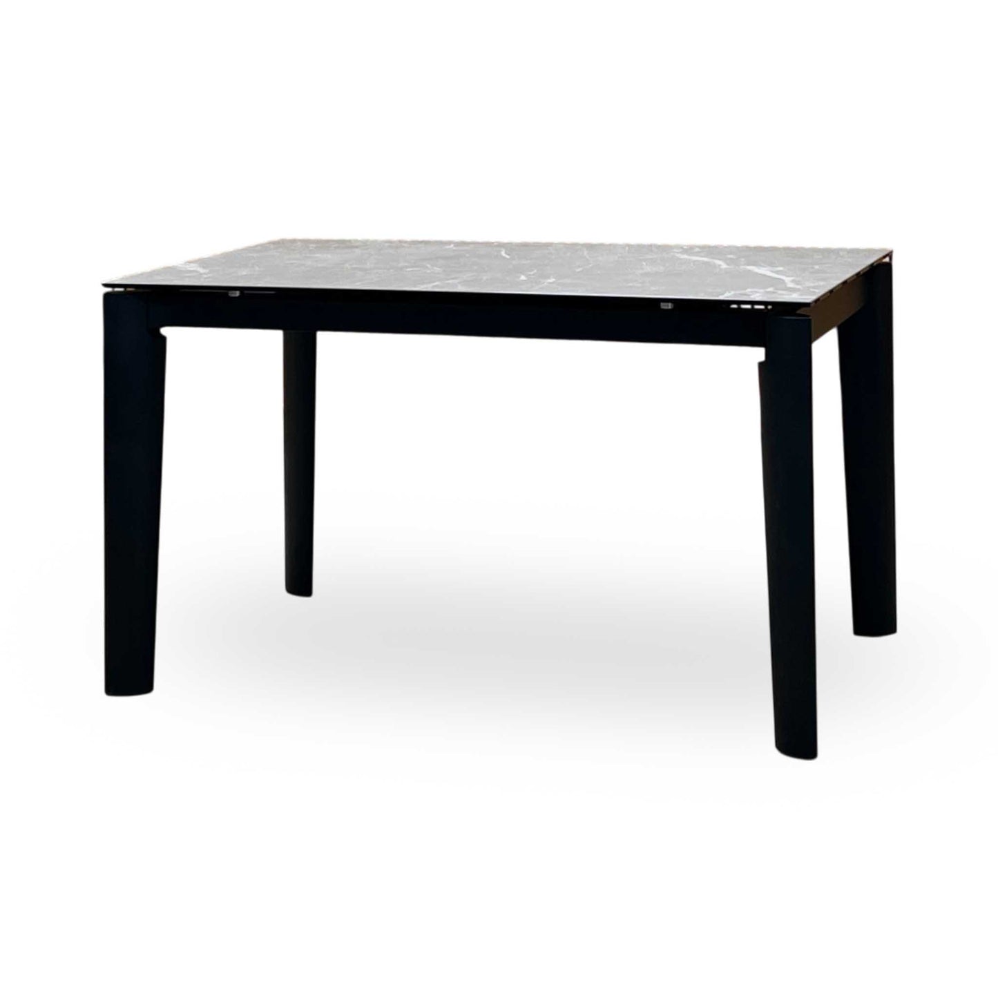 Connubial ‘Rosa’ Wdn Grp-Arn Ceramic Top Extending Dining Table with Wooden Legs Furniture Village