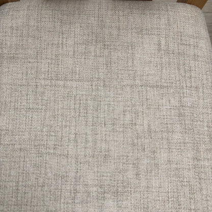 High-definition close-up macro view of the premium Clay upholstery fabric, detailing the tight textured weave matrix, soft-touch finish, and versatile earthy neutral tonal depth.
