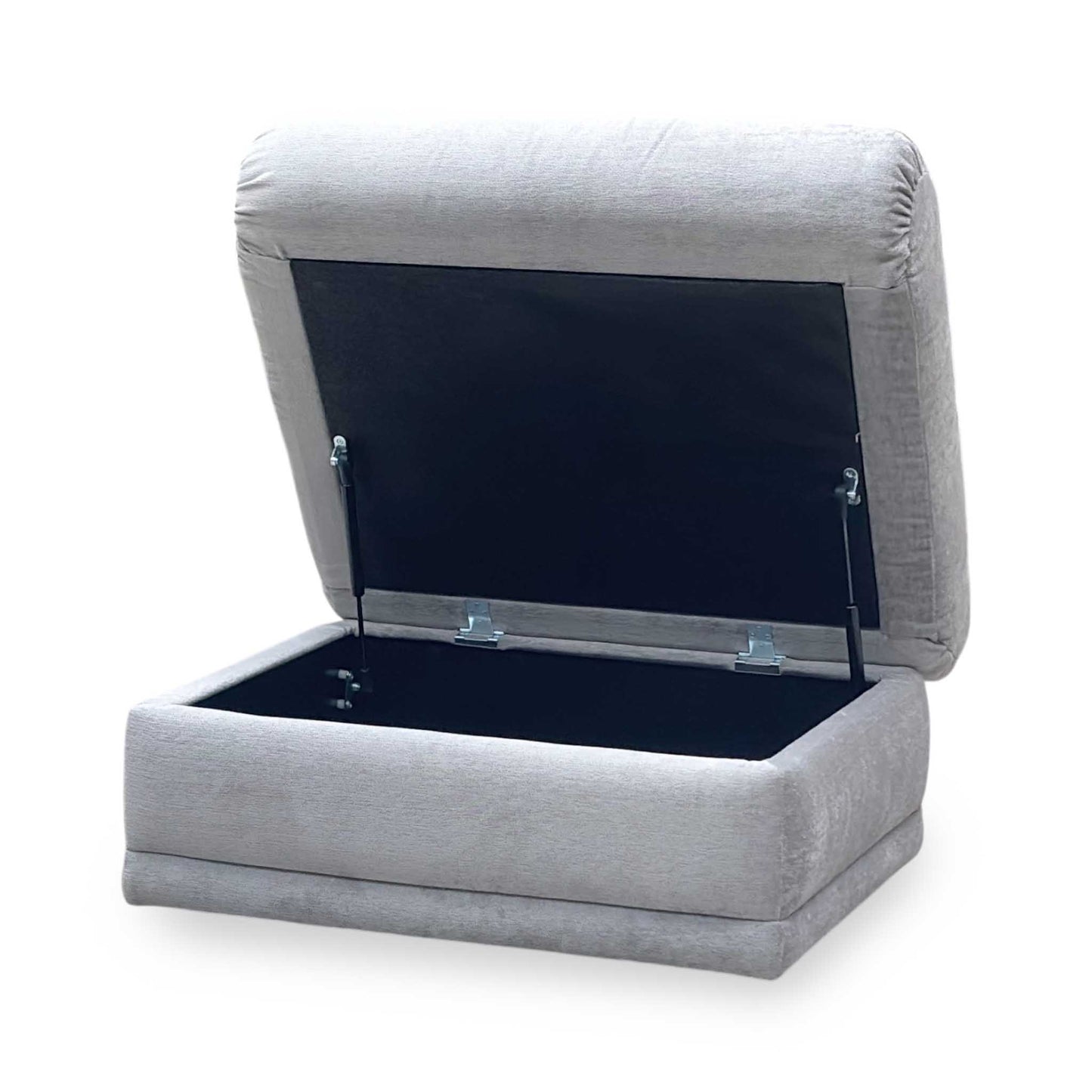 G Plan 'Malvern’ Grey Fabric Storage Footstool