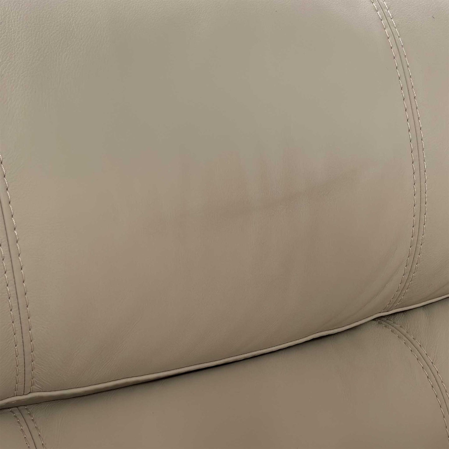 World of Leather 'Cozee' Nw-521e Frost White Pure Premium Leather 2 Seater Sofa