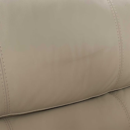 World of Leather 'Cozee' Nw-521e Frost White Pure Premium Leather 2 Seater Sofa