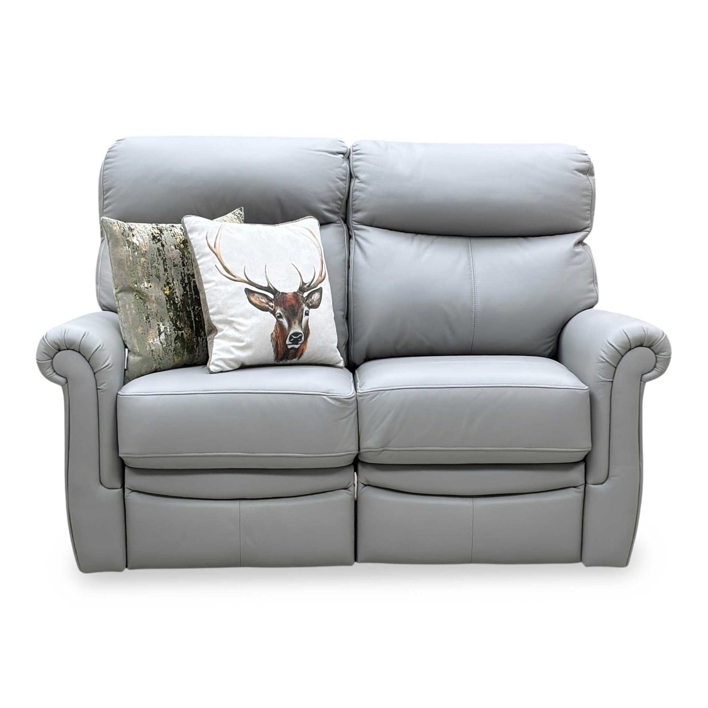 G Plan ‘Avon’ L842 Cambridge Grey Leather 2 Seater Manual Recliner Sofa
