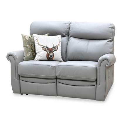 G Plan ‘Avon’ L842 Cambridge Grey Leather 2 Seater Manual Recliner Sofa