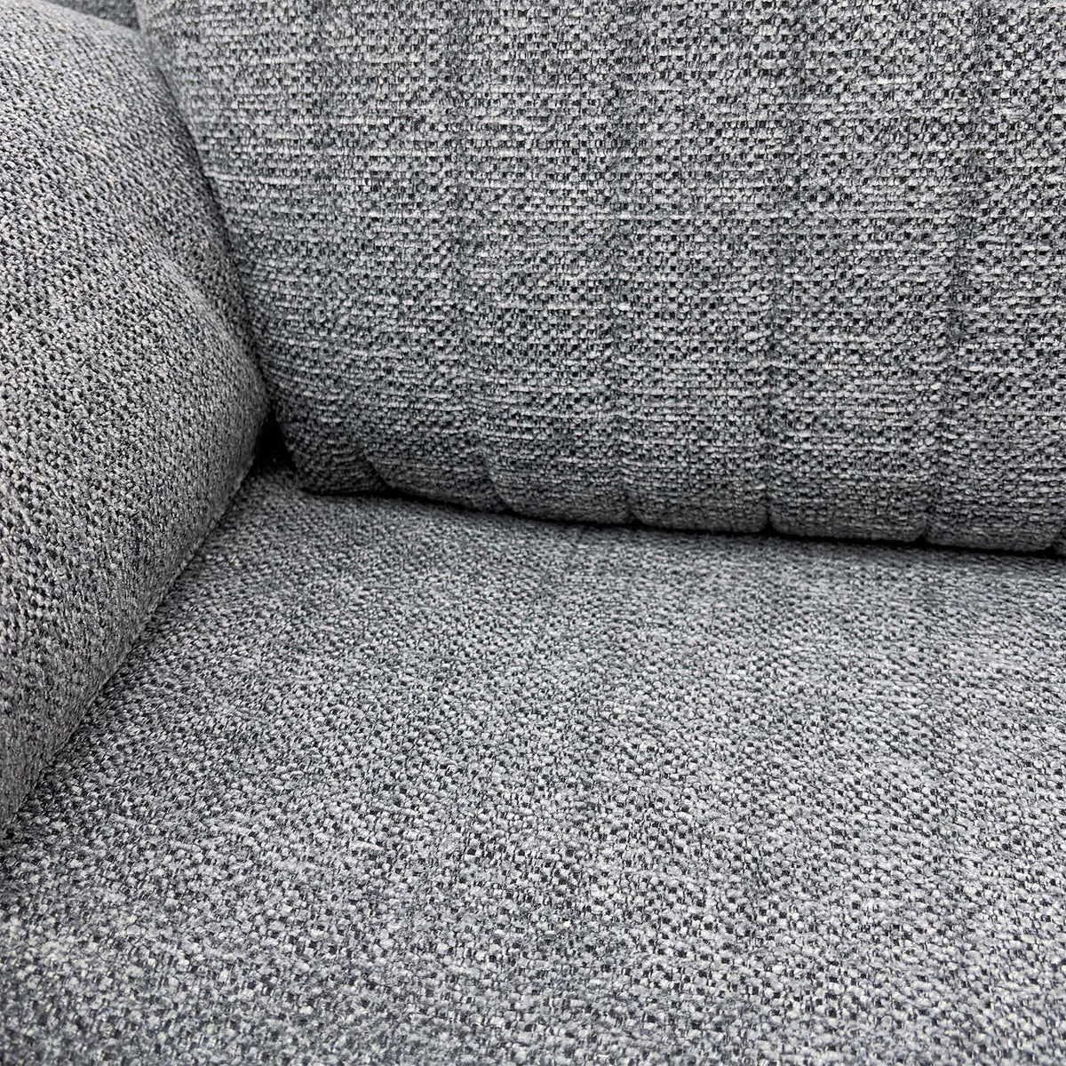 'Brystol' Dark Grey Woven Fabric Set 3 + 2 Seater Power Recliner with Drop Down Cup Holder + Power Chair Sofa Set
