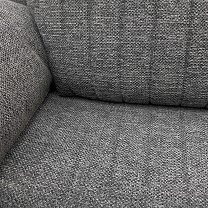 ‘Brystol’ Dark Grey Woven Fabric Set 3 + 2 Seater Power Recliner with Drop Down Cup Holder Sofa Set – view 9