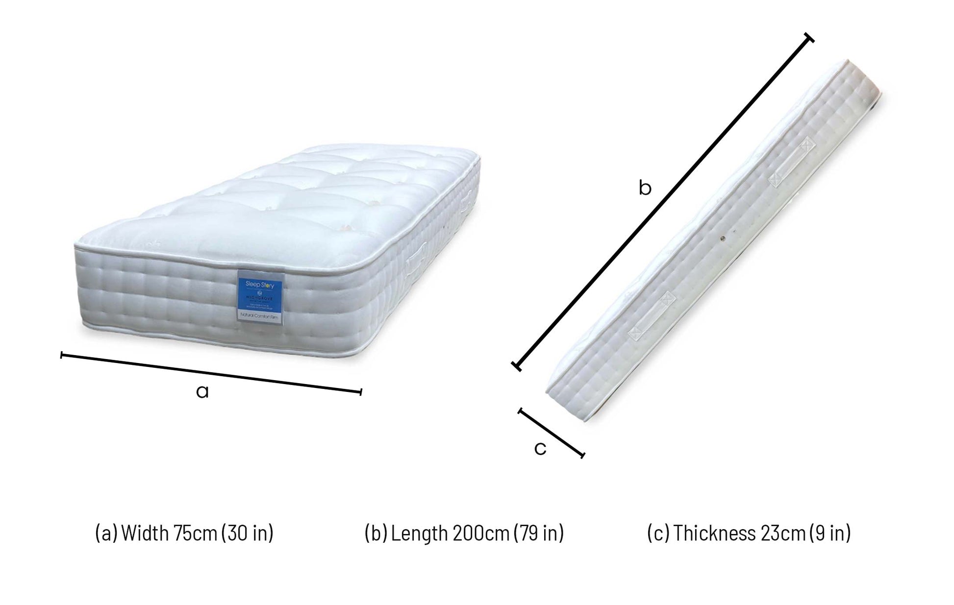 Sleep Story Natural Comfort Firm Mattress - Small Single Furniture Village