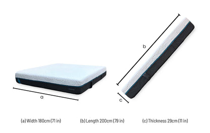 Emma Diamond Deluxe Spring Free Mattress - Super King
