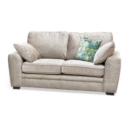 ‘Chalfont’ Adele Biscuit Brown Linen Fabric 2 Seater Sofa Sofology