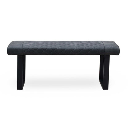 ‘Warrior' Grey Fabric Standard Dining Bench Furniture Village