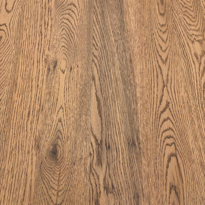 Bodahl 'Terra' 6 Old Bassano Solid Oak Raw Edge 220cm Dining Table with Metal Star Base Furniture Village