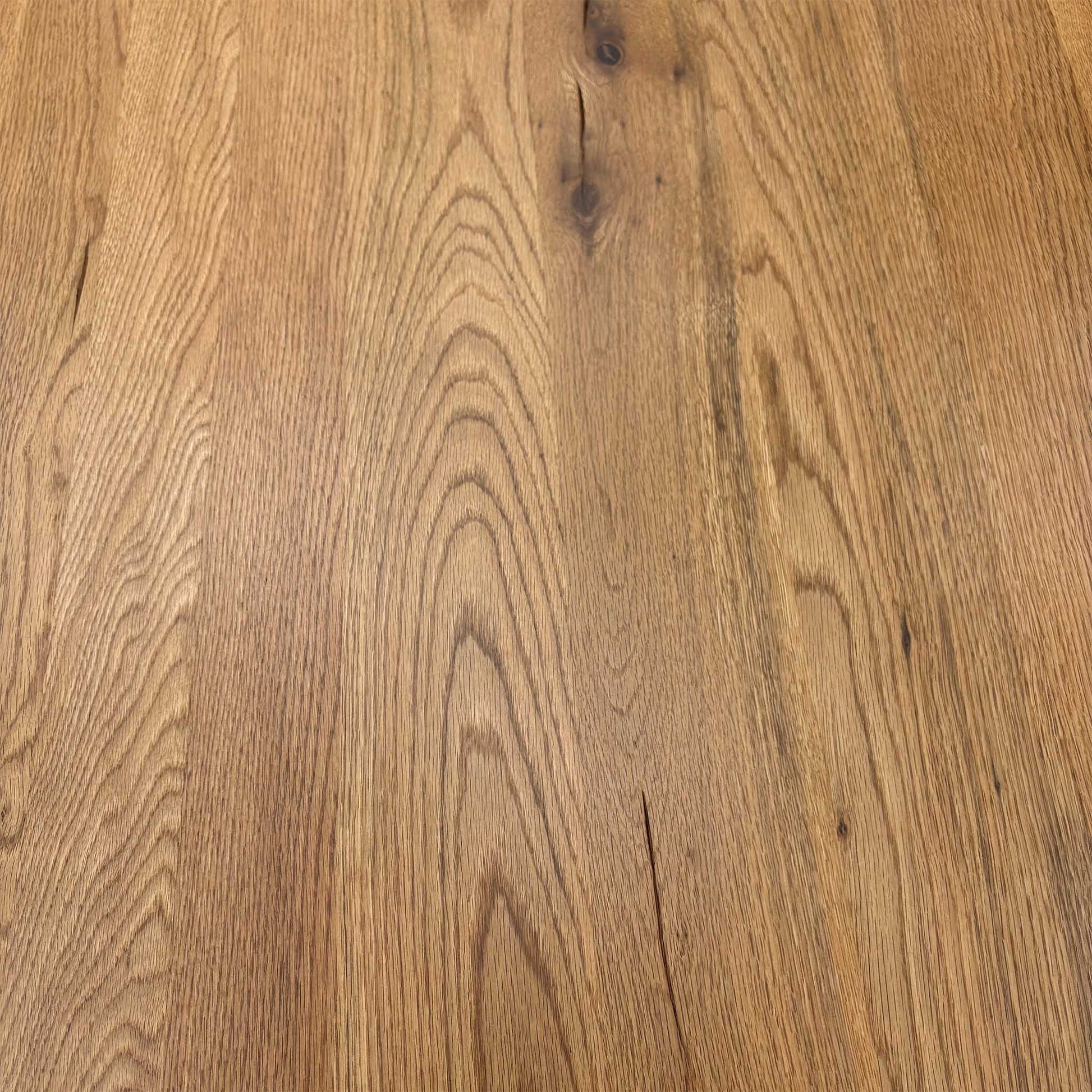 Bodahl ‘Terra’ 1 Oil Solid Oak Straight Top 220cm Dining Table with Metal Star Base Furniture Village