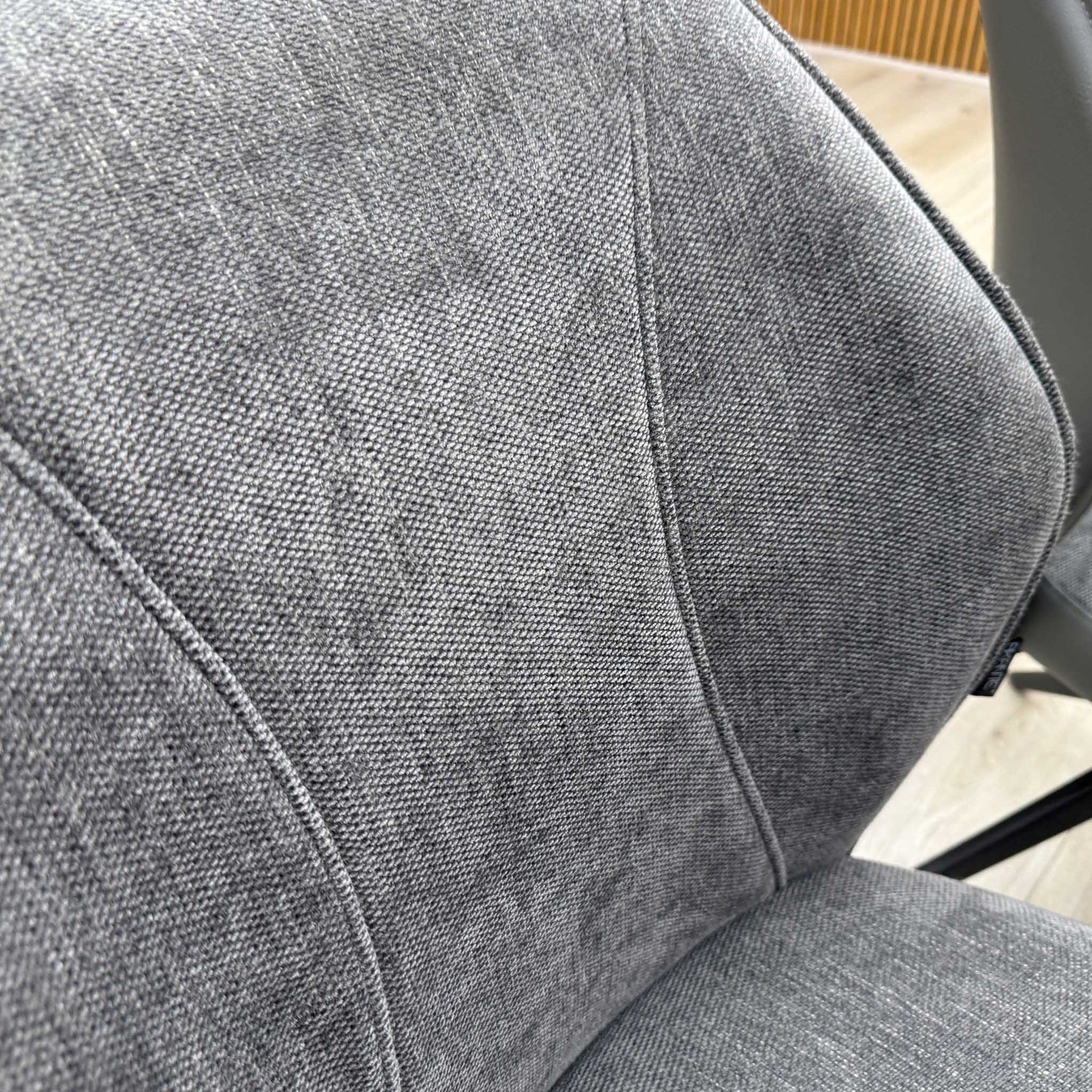 'Julio' G6 Anthracite Grey Fabric Set of 4 Swivel Dining Chairs Furniture Village