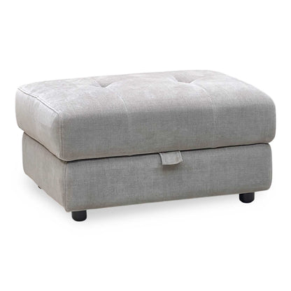 ‘Dinky’ Manhattan Nutmeg Fabric Large Storage Footstool Furniture Village