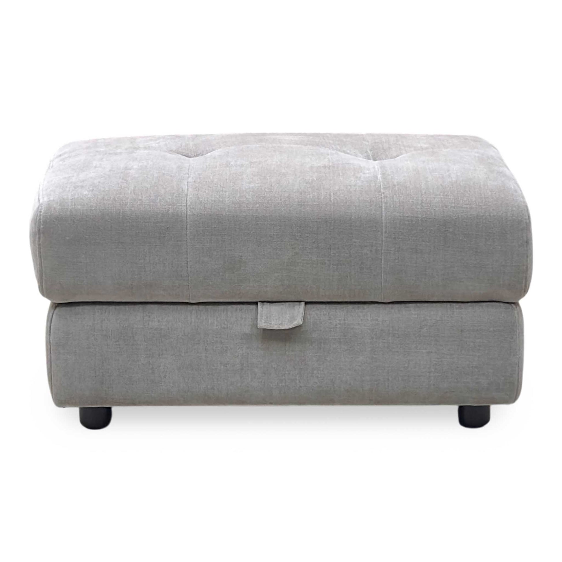 ‘Dinky’ Manhattan Nutmeg Fabric Large Storage Footstool Furniture Village