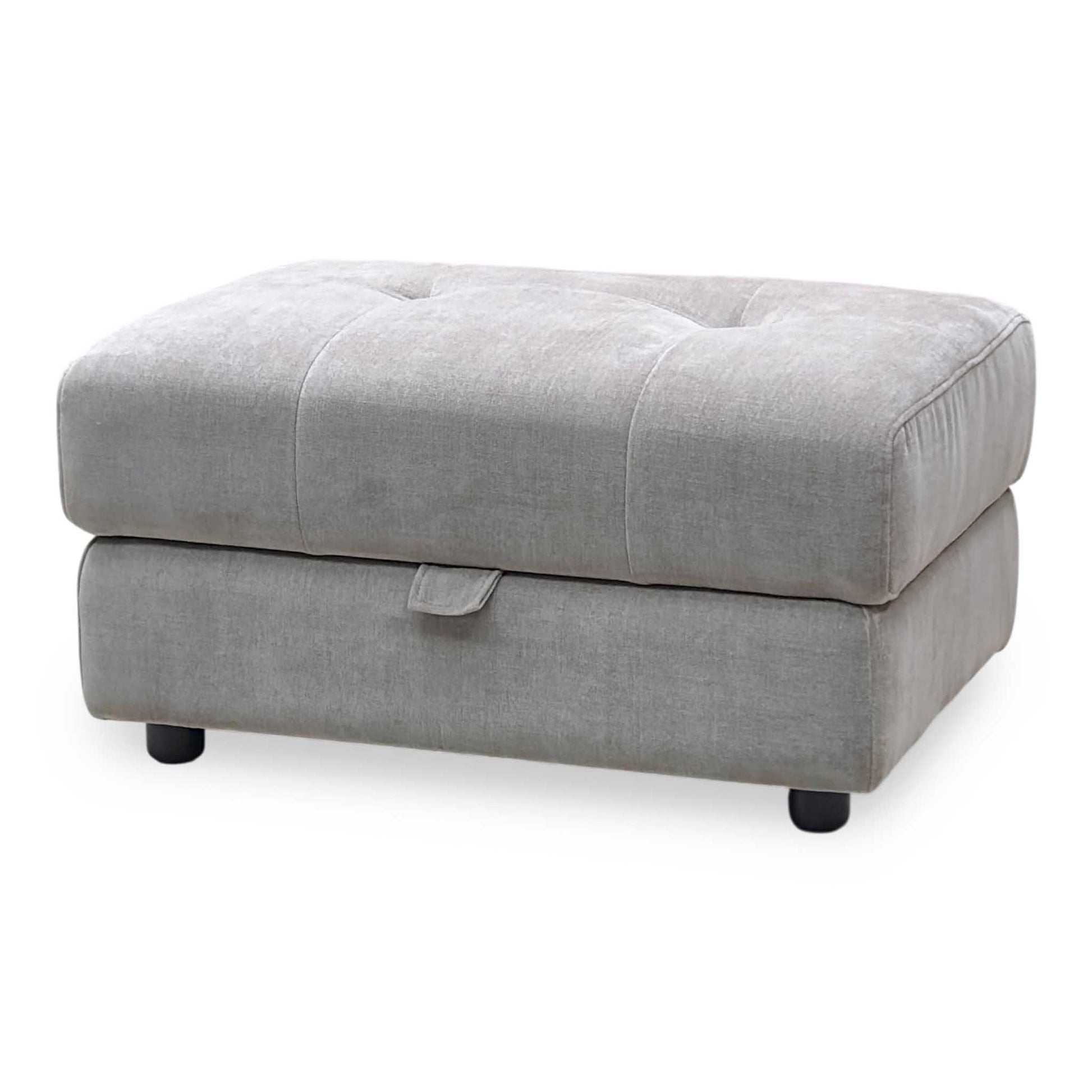 ‘Dinky’ Manhattan Nutmeg Fabric Large Storage Footstool Furniture Village