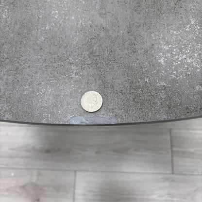 ‘Catalina’ Grey Ceramic Small Extending Dining Table Furniture Village
