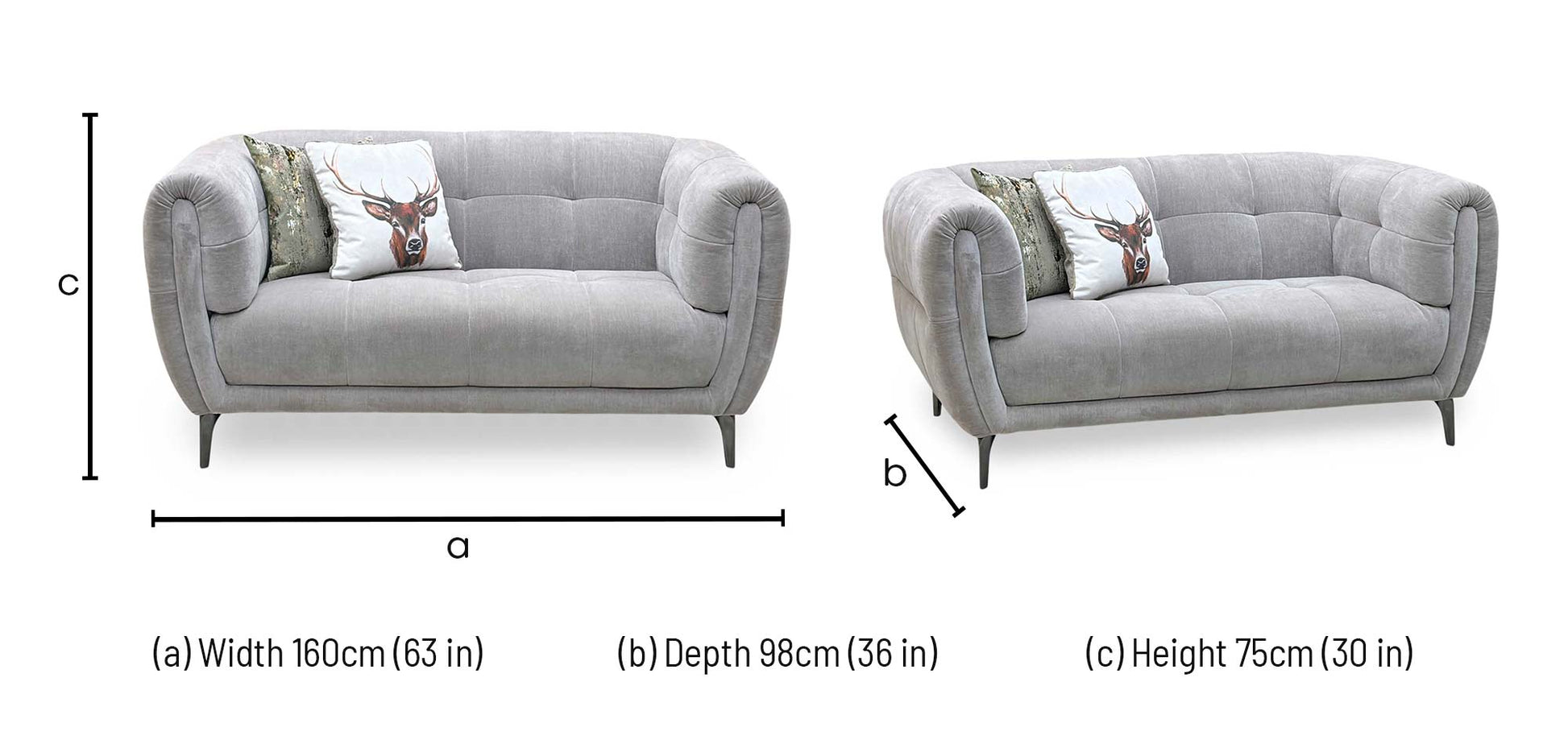 'Sienna’ Manhattan Nutmeg 58005 Fabric 2 Seater Sofa Furniture Village