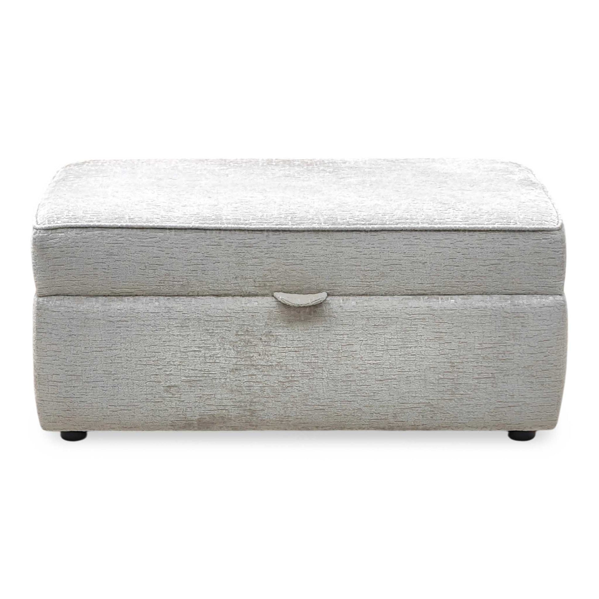 ‘Sasha’ Alexandra Truffle Fabric Large Storage Footstool Furniture Village