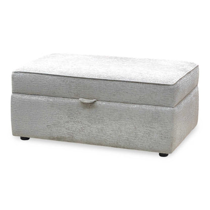 ‘Sasha’ Alexandra Truffle Fabric Large Storage Footstool Furniture Village