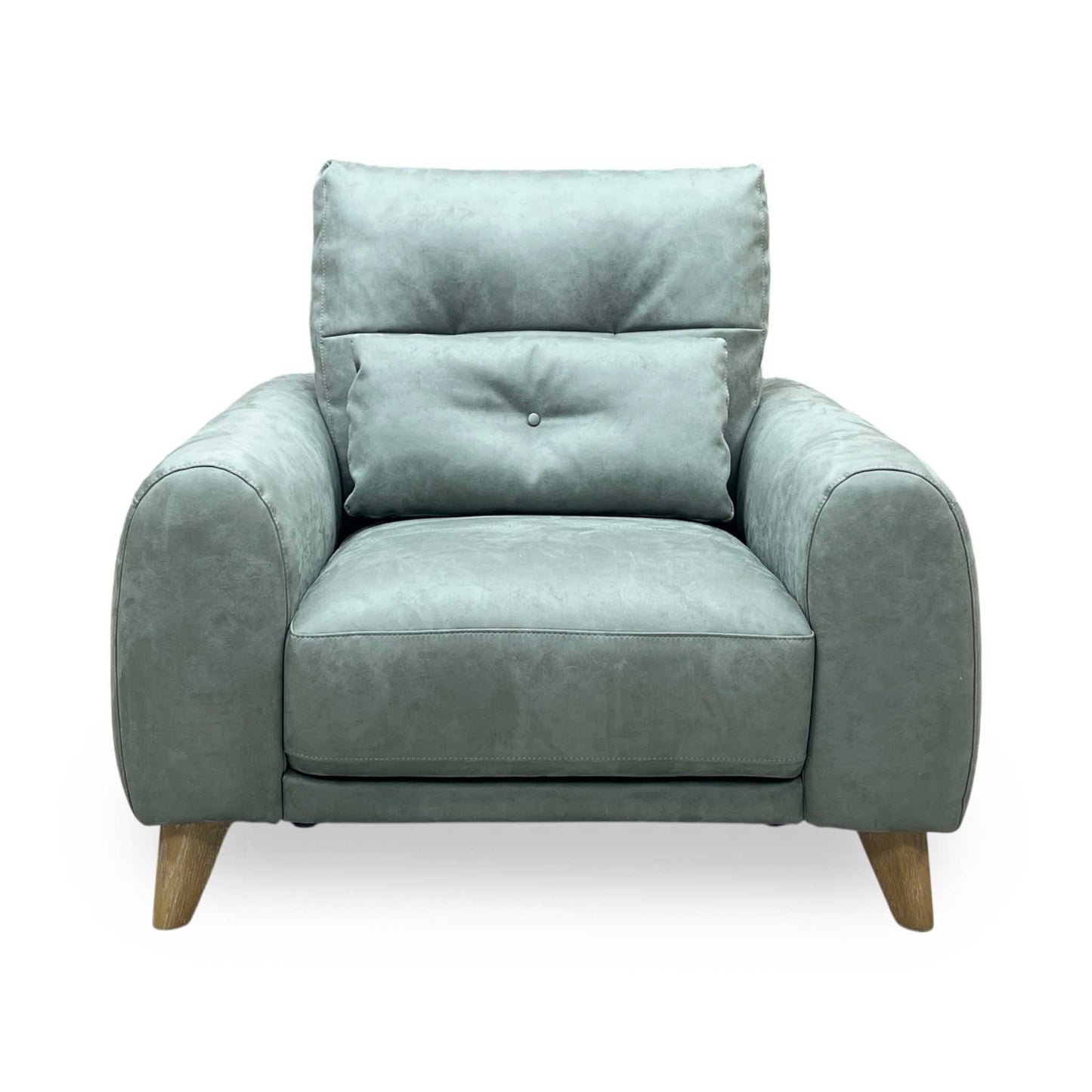 ‘Malmo’ Bfa-Ori-R12 Olive Green Suede Fabric Armchair Furniture Village