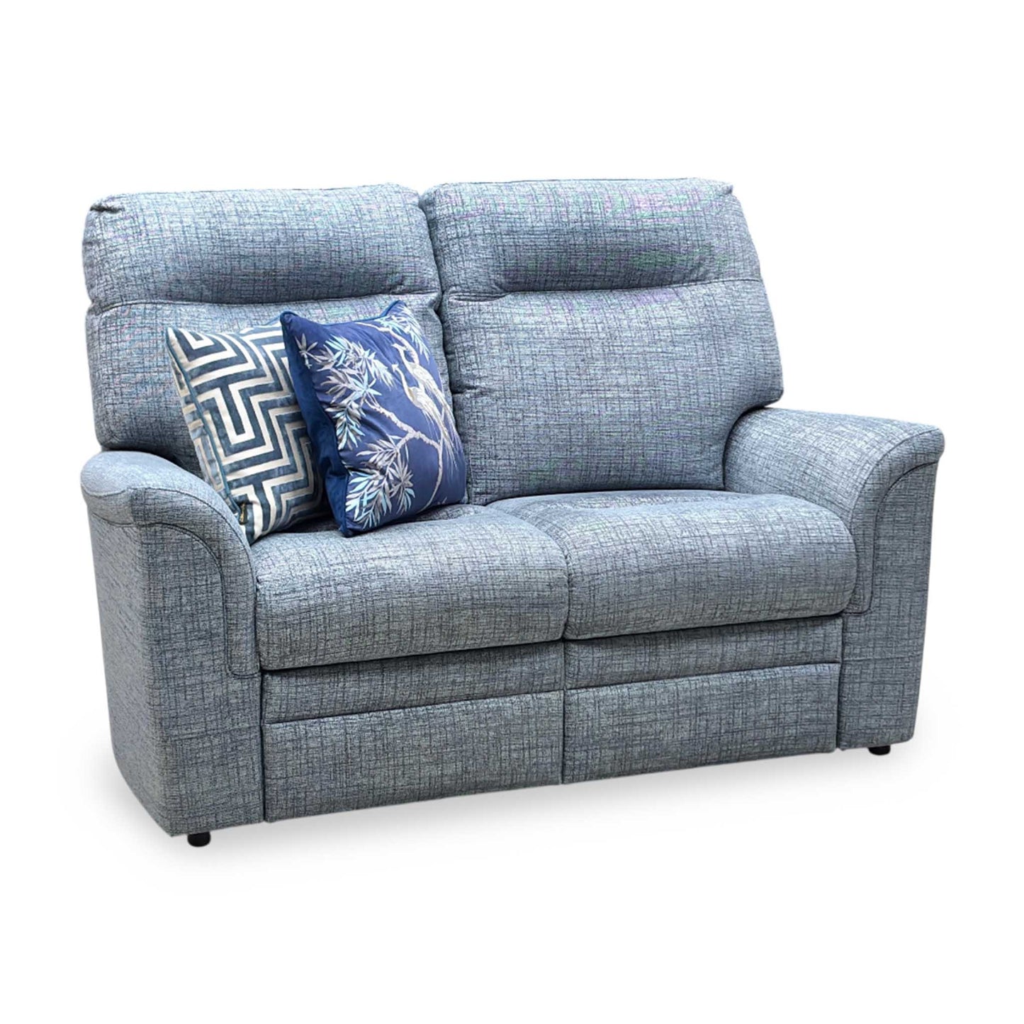 Parker Knoll 'Hudson 23' Dash Blue 001497-0080 Fabric 2 Seater Sofa Furniture Village