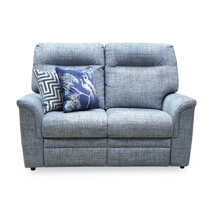 Parker Knoll 'Hudson 23' Dash Blue 001497-0080 Fabric 2 Seater Sofa Furniture Village