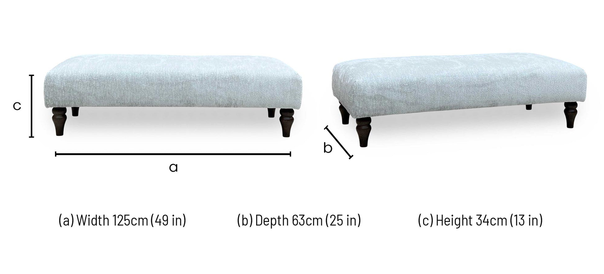‘Cotswold’ Burford Platinum WF FT Bench Footstool Furniture Village