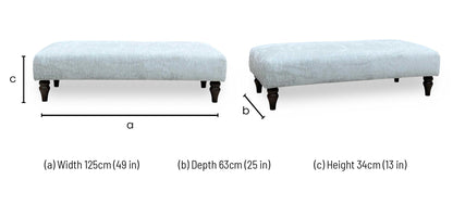 ‘Cotswold’ Burford Platinum WF FT Bench Footstool Furniture Village