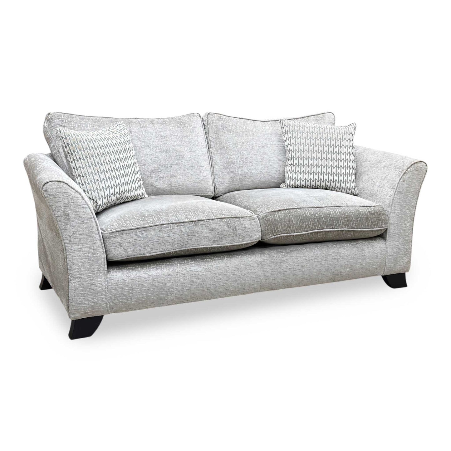 ‘Sasha’ Alexandra Truffle Chenille Fabric 3 Seater Sofa Furniture Village