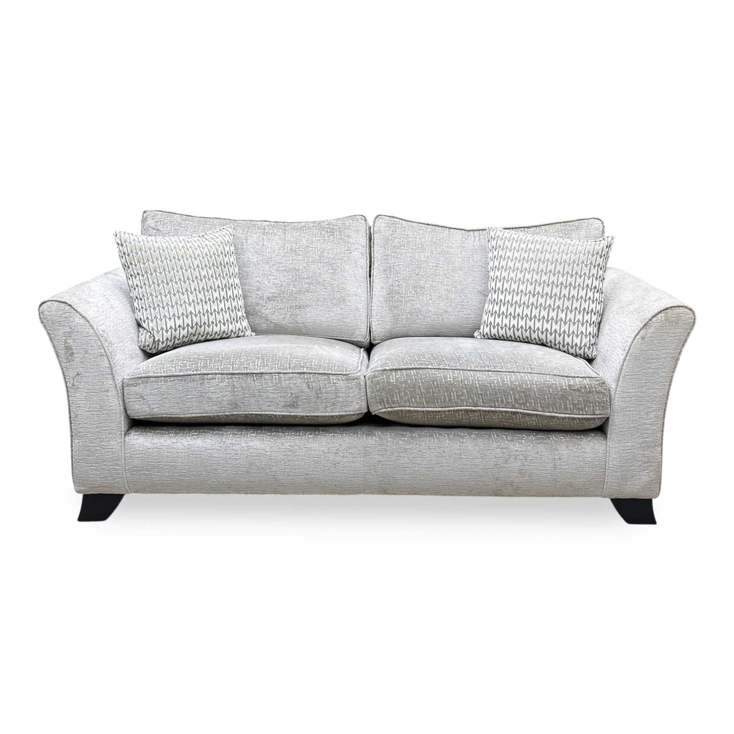 ‘Sasha’ Alexandra Truffle Chenille Fabric 3 Seater Sofa Furniture Village