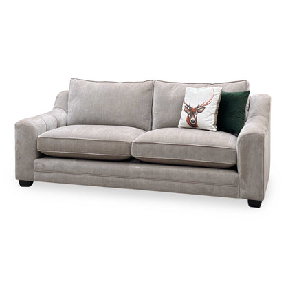 ‘Regency’ Aston Latte Fabric 3 Seater Sofa Furniture Village