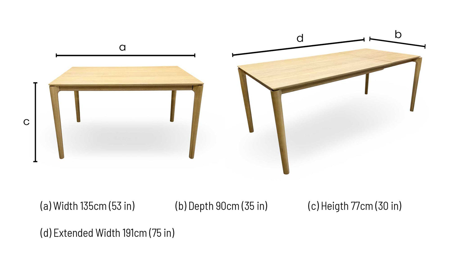 G Plan 'Winchester' Oak Veneer Rectangular Extending Dining Table Furniture Village