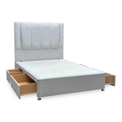 Sleep Story ‘Orwell’ Floor Standing Headboard + 4 Drawer Continental Base