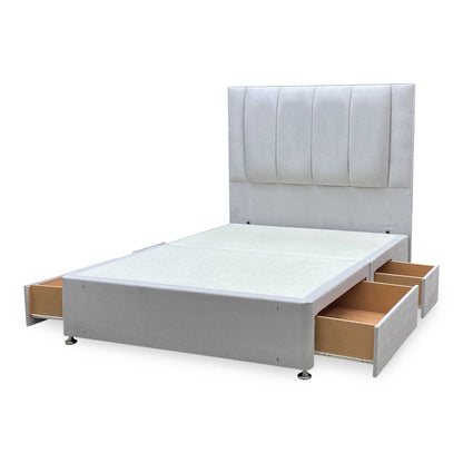 Sleep Story ‘Orwell’ Floor Standing Headboard + 4 Drawer Continental Base