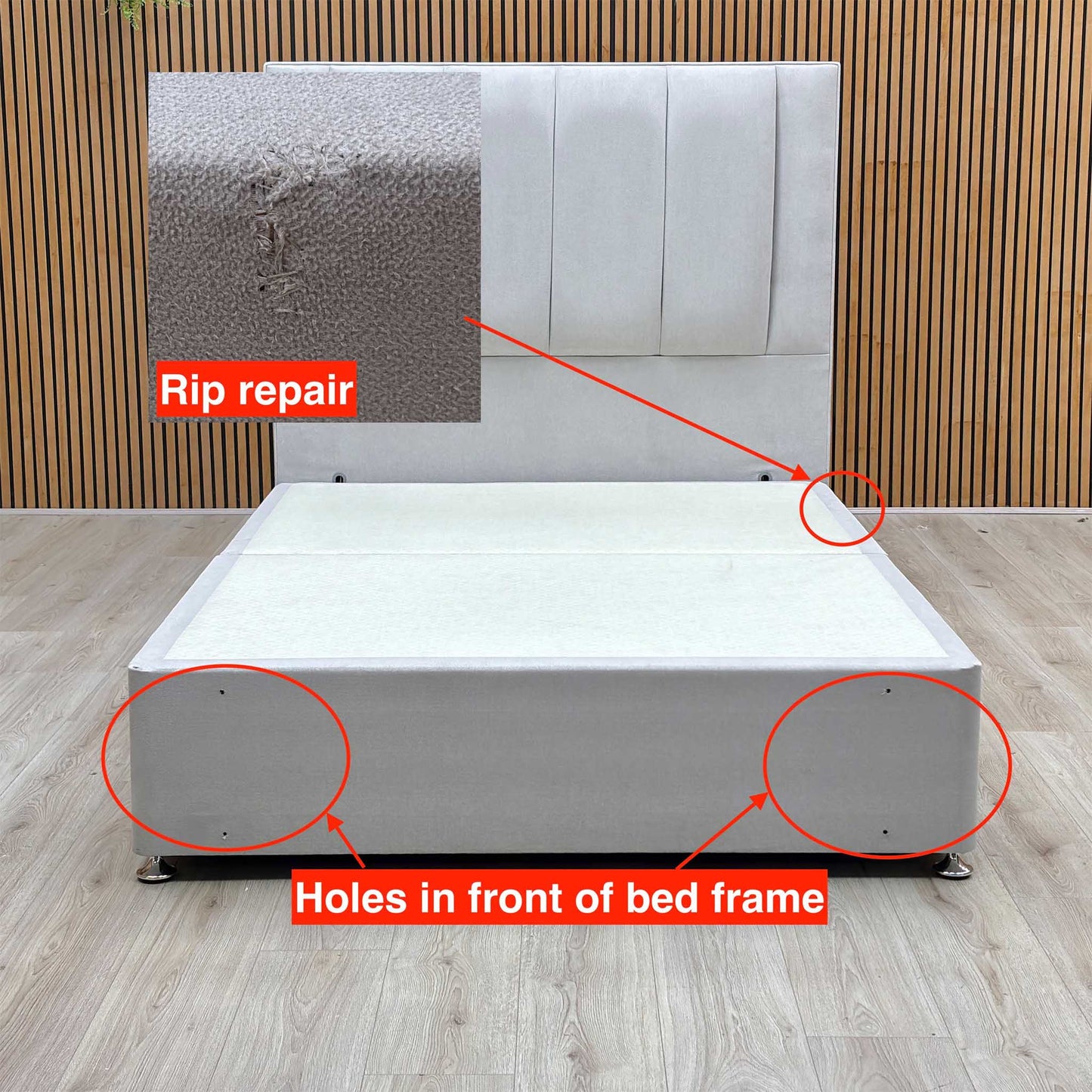 Sleep Story ‘Orwell’ Floor Standing Headboard + 4 Drawer Continental Base