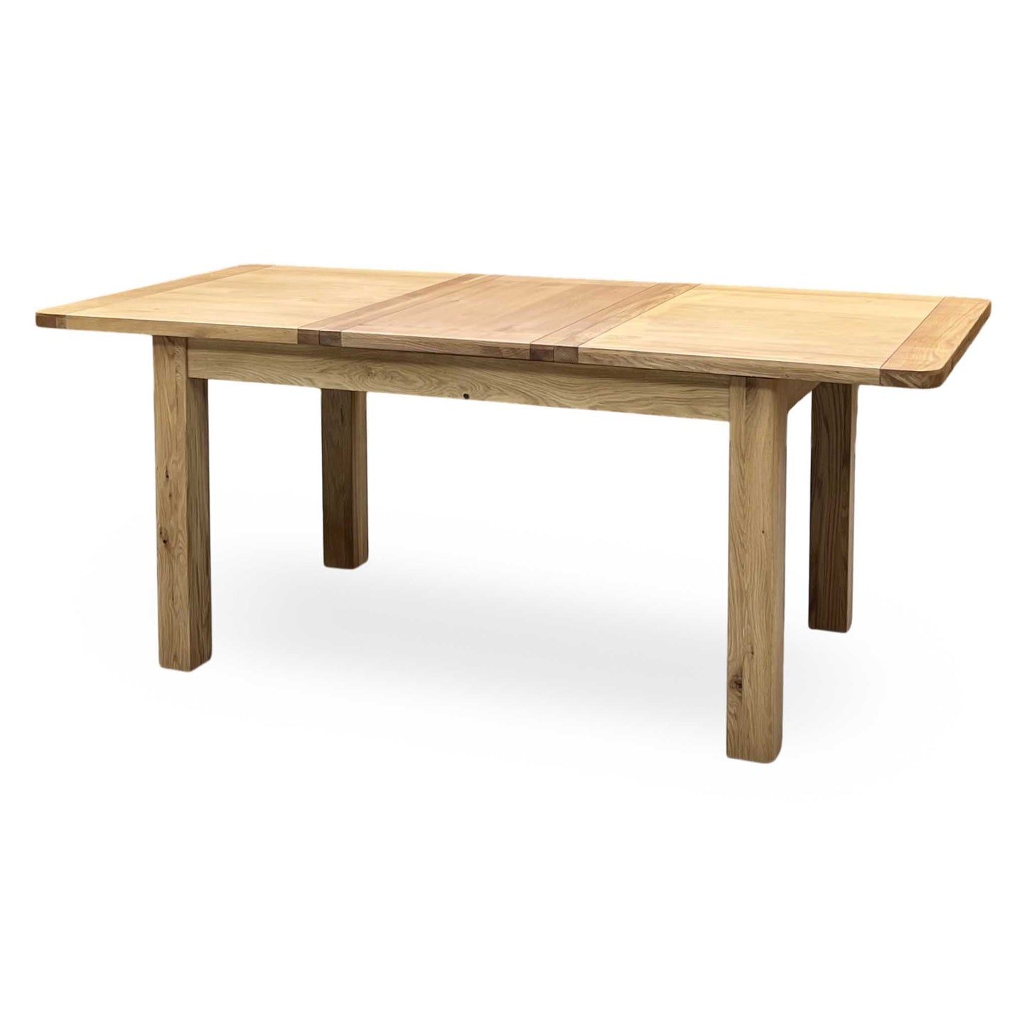 Furnitureland ‘Augusta’ Solid Oak 140cm Small Rectangular Extending Dining Table Furniture Village