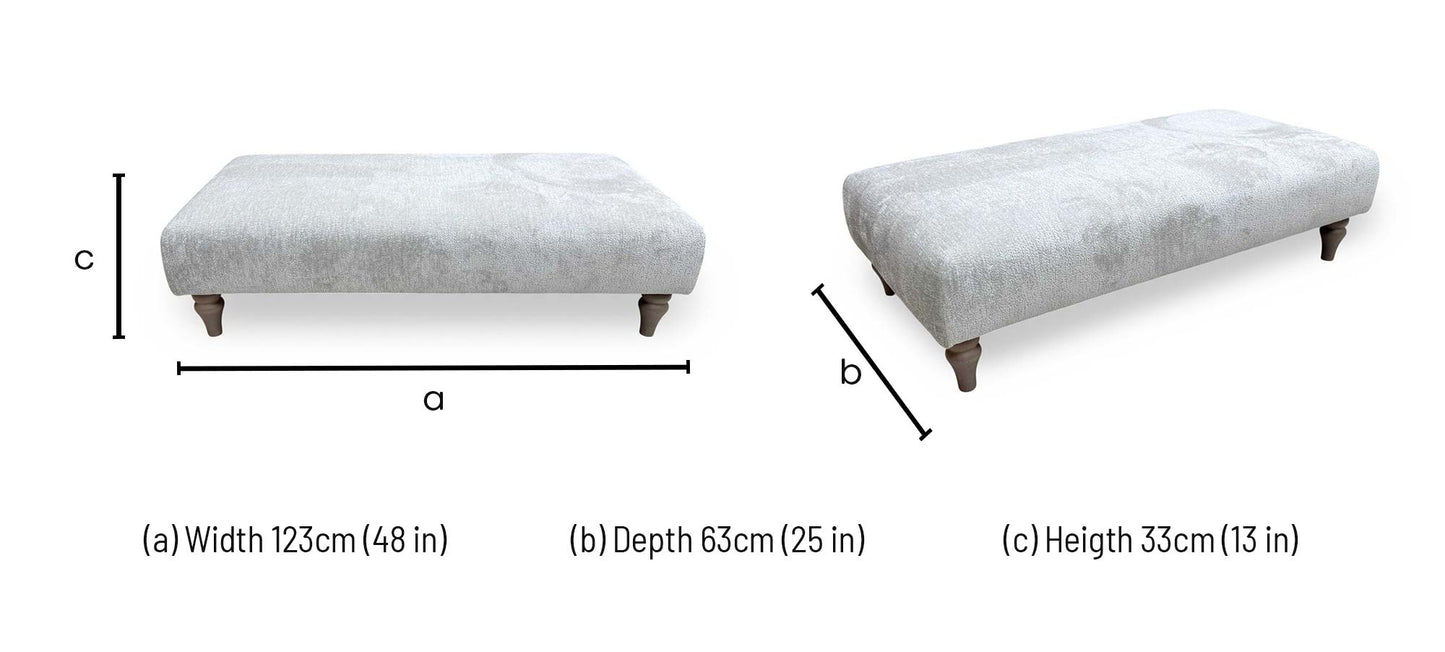 ‘Cotswold’ Burford Platinum WF FT Bench Footstool Furniture Village