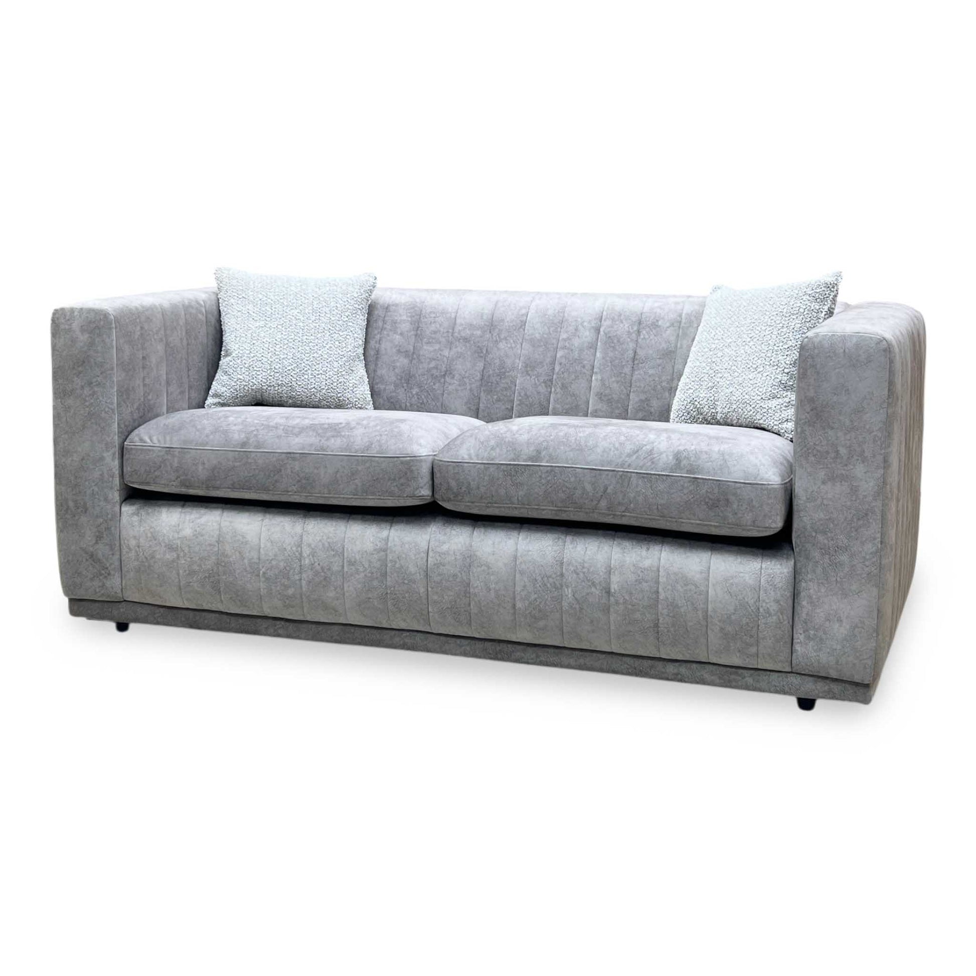 ‘Astoria’ Lifestyle Silver Dapple Fabric 3 Seater Sofa Sofology