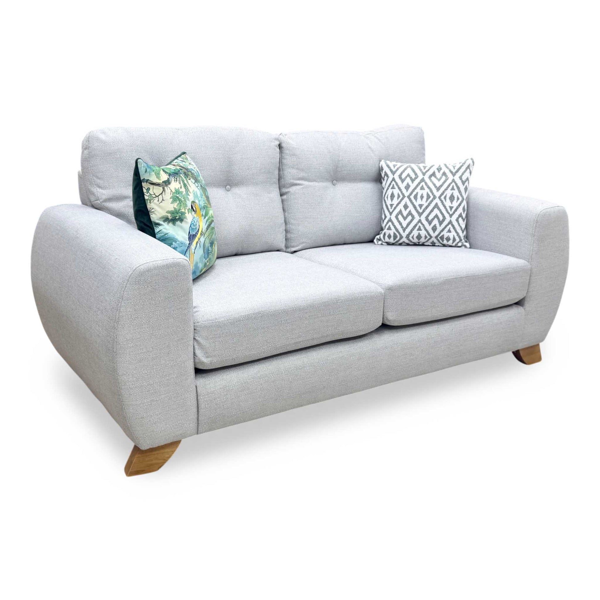'Prent' Silver Fabric 2 Seater Sofa Very.com