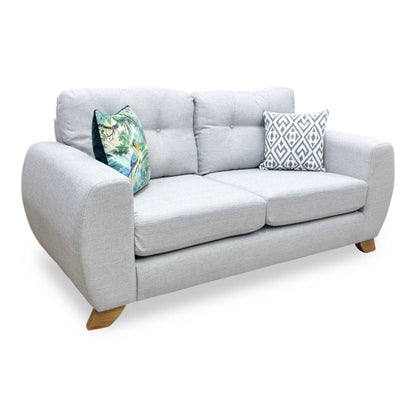 'Prent' Silver Fabric 2 Seater Sofa Very.com