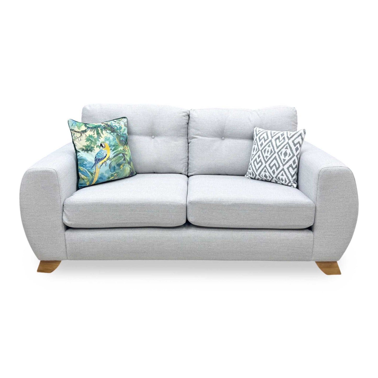 'Prent' Silver Fabric 2 Seater Sofa Very.com