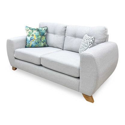 'Prent' Silver Fabric 2 Seater Sofa Very.com