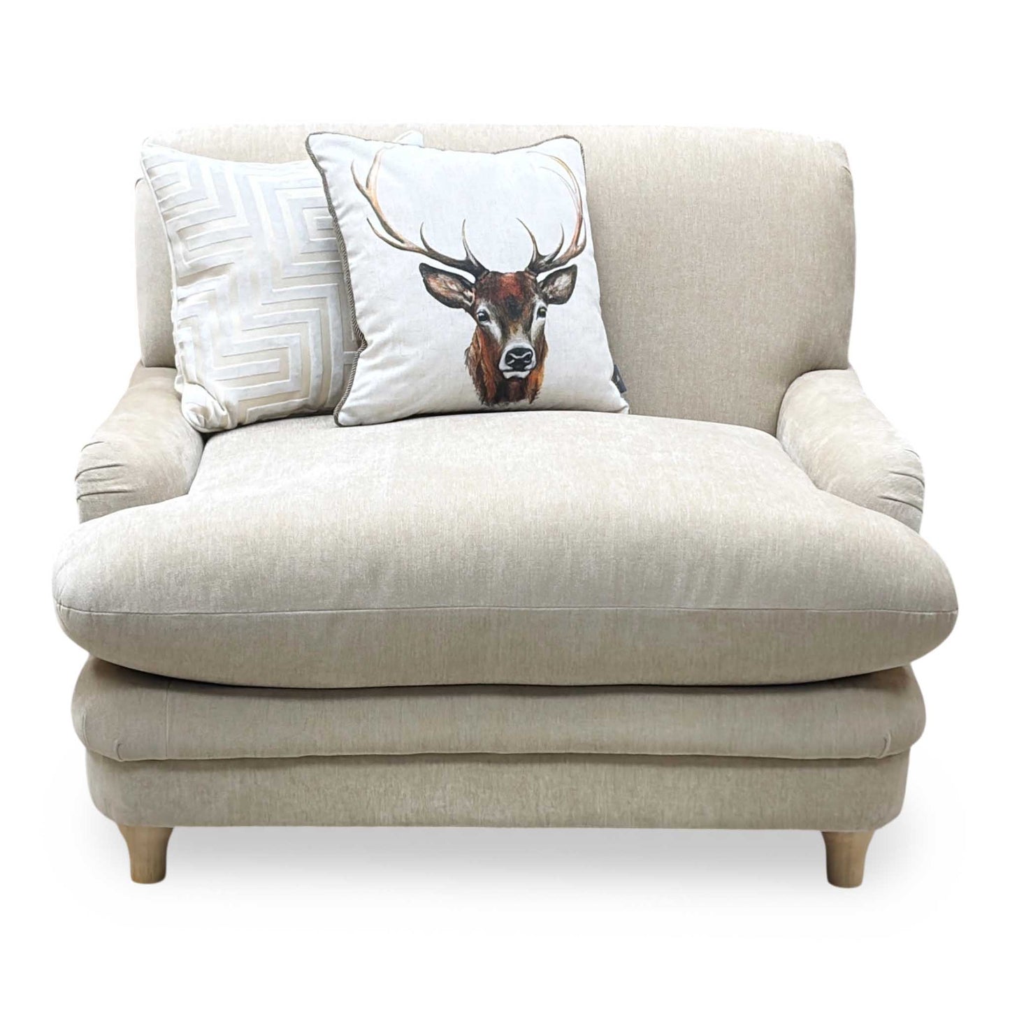 'Plumpton' Sahara Beige Chenille Fabric Armchair Very.com