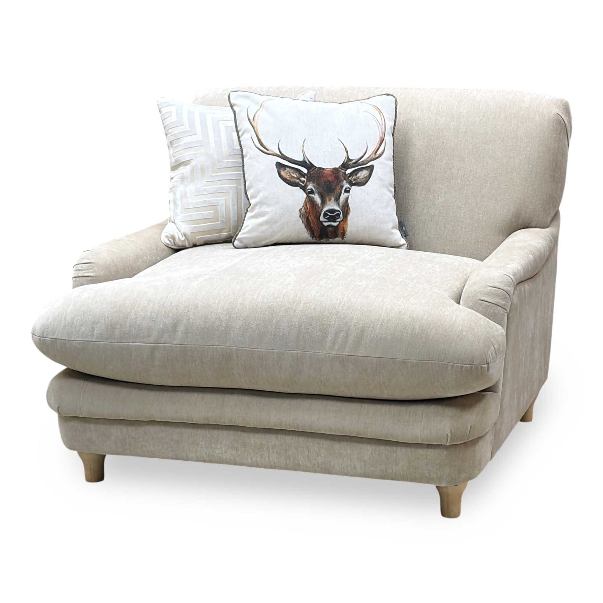 'Plumpton' Sahara Beige Chenille Fabric Armchair Very.com