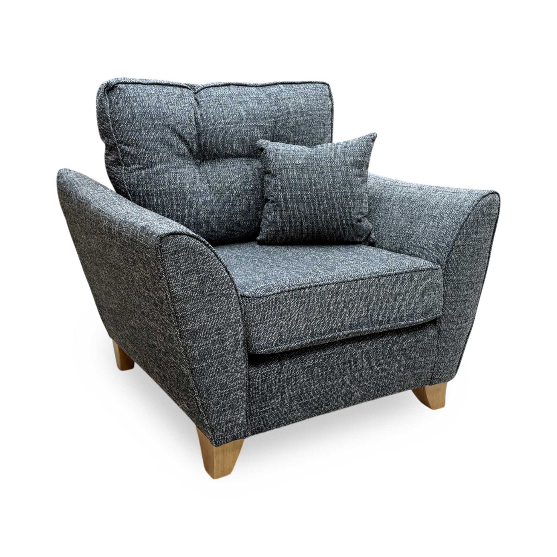 'Halstow' Charcoal Grey Fabric Armchair Very.com