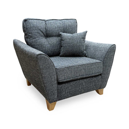 'Halstow' Charcoal Grey Fabric Armchair Very.com